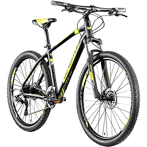 Mountainbike : Whistle Mountainbike 650B Hardtail Miwok 2054 2020 Fahrrad Mountain Bike 27, 5" (schwarz / Neongelb, 35, 5 cm)