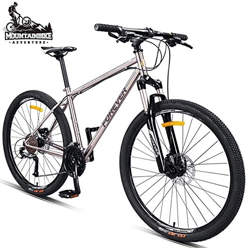 Mountainbike : Wttfc Hardtail MTB Fahrräder mit Gabelfederung & Hydraulische Scheibenbremse, Erwachsenen Mountainbike für Herren Damen, Jungen Mädchen Unisex, Chrom-Molybdän-Stahl, 30 Speed, 27.5 Inch