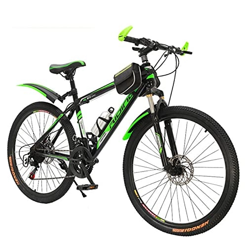 Mountainbike : WXXMZY Mountainbike 20 Zoll, 22 Zoll, 24 Zoll, 26 Zoll Fahrrad Aluminiumlegierung Rahmen, Männliche Und Weibliche Outdoor-Sport Rennrad (Color : Green, Size : 22 inches)
