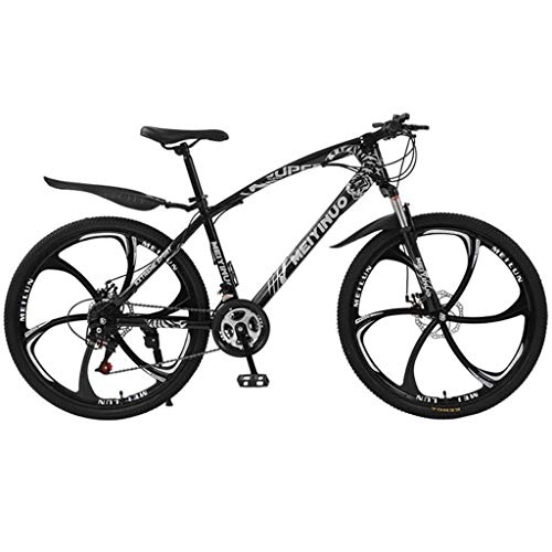 Mountainbike : WYLZLIY-Home Mountainbike Mountain Trail Bike MTB 26 ‚‘ Leicht Carbon-Stahlrahmen 21 / 24 / 27 Geschwindigkeit Scheibenbremse Fully Fahrrad Bike Mountainbike Fahrrad (Color : Black, Size : 27speed)