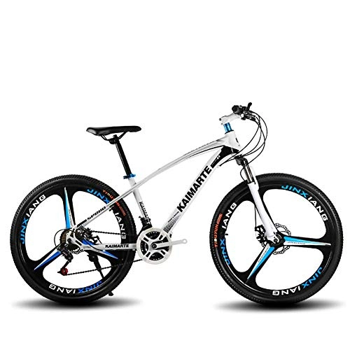 Mountainbike : XHCP 27-Gang-Mountainbike aus Kohlenstoffstahl, 24 / 26-Zoll-Rennräder für Männer und Frauen, Doppelscheibenbremsen, 150 kg tragend, MTB mit hartem Schwanz im Freien
