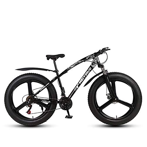 Mountainbike : XIAOFEI 26-Zoll-Doppelscheibenbremse Breitreifen Offroad-Fahrrad mit Variabler Geschwindigkeit Adult Mountainbike Fat Bikes, Adult Mates hängen zusammen Rum, B3, 26IN