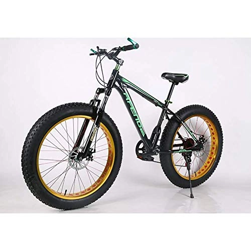 Mountainbike : XIAOFEI Hochwertiges Fahrrad 21-Gang-Mountainbike 26 Zoll 4, 0 Fettreifen Snowbike Doppelscheibe Stoßdämpfendes Fahrrad, A2