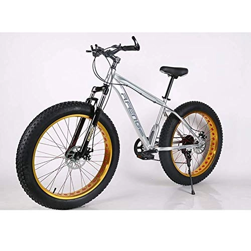 Mountainbike : XIAOFEI Hochwertiges Fahrrad 21-Gang-Mountainbike 26 Zoll 4, 0 Fettreifen Snowbike Doppelscheibe Stoßdämpfendes Fahrrad, A5