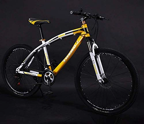 Mountainbike : XYSQWZ 26-Zoll-Herren-mountainbikes Hardtail-Fahrrad Aus Kohlenstoffstahl Mit Vorderradaufhängung Verstellbarer Sitz 21-Gang