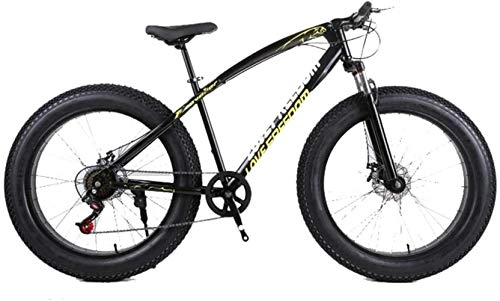 Mountainbike : YANQ Fat Bike, 26 Zoll Cross Country Mountainbike 27 Geschwindigkeiten Strand Snow Mountain in Big Tires 4.0 Erwachsene Outdoor Guide, A, B