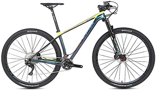Mountainbike : YANQ Mountain Bike Carbon, XT27.5 Zoll 29 Zoll 22 Geschwindigkeit 33 Geschwindigkeit Doppelscheibenbremse Männer und Frauen Erwachsene Fahrräder Bergsteigen Outdoor Guide, B, * 15in 27.5in