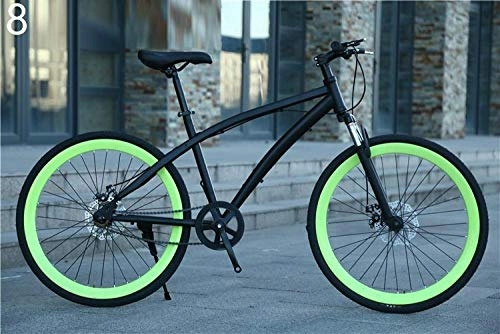 Mountainbike : yipin 26-Zoll-Stodmpfer-X-Front-Fahrrad, mechanische Scheibenbremse, Unisex, Single Speed Multi-Color
