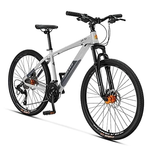 Mountainbike : Yirunfa 26 Zoll Mountainbike Rahmen aus Aluminiumlegierung Offroad-Mountainbike, Doppelscheibenbremsen, 27 Gang-Schaltung, Bremse Fahrrad für Jungen, Mädchen, Herren und Damen