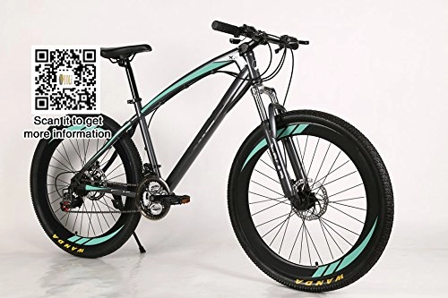 Mountainbike : Yoli® 66 cm 21 Speed drehzahlveränderbaren Bike Langlauf Mountain Bike, Mountainbike, Student Bike, Boy Fahrrad oder Girl Bike, grün