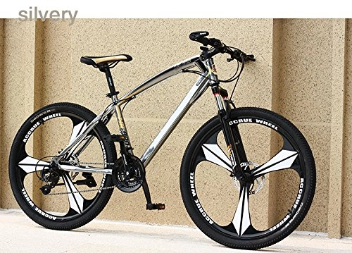 Mountainbike : Yoli® Hohe Qualität, günstiger 24 Speed / 66 cm High Carbon Stahl Rahmen, Aluminium Legierung Rand, die vorne und hinten Bremse