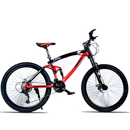 Mountainbike : YOUSR City Road Fahrrad Herren MTB, Mountainbike Für Erwachsene Doppelscheibenbremse MTB 24 Speed