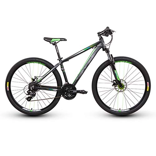 Mountainbike : YUN HAI Leichte 27.5" Mountain Bike Foradult, 24-Gang-All-Terrain-Stadt Fahrrad for Herren Frauen, Mechanische Scheibenbremse, Aluminium Rahmen, for 165-180cm Körpergröße (Farbe : Grün)