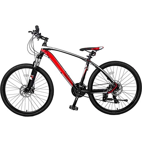 Mountainbike : YXACETX 26inch Aluminium-Mountainbike 24 Geschwindigkeits-Mountainbike Mit Federgabel Red