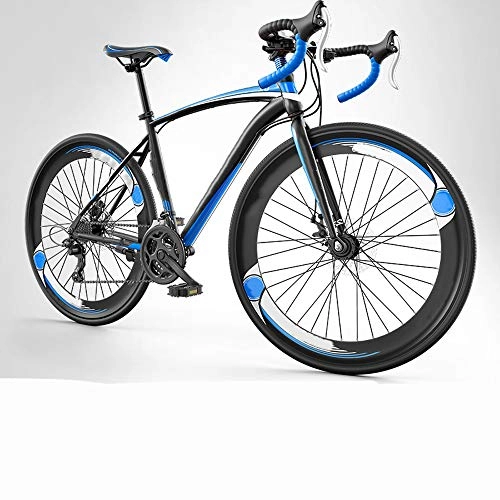 Rennräder : 700C High Carbon Stahl Rennrad 27-Gang Rennrad Zwei Scheibenbremse Rennrad Ultraleichtes Fahrrad, A2