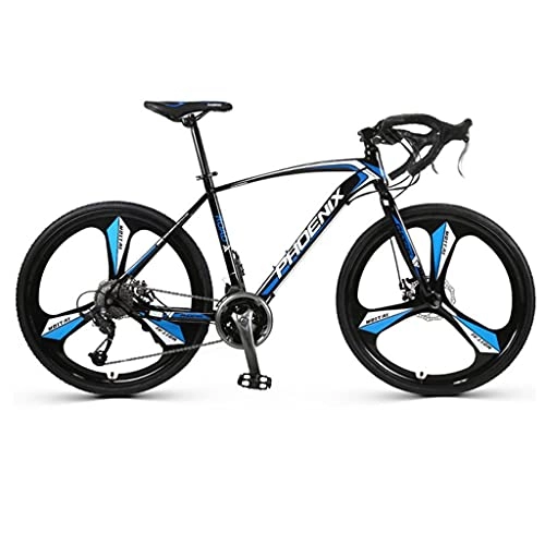 Rennräder : 700c Rennrad Für Männer, 21-Gang-scheibenbremse, Volle Federung Aluminiumlegierung Doppelscheiben-rennrad Für Pendler, Männer Und Frauen(Color:Blau)