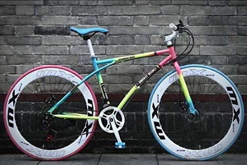 Rennräder : Aoyo 24-Speed ​​Bikes, 26-Zoll-Straße Fahrräder, Männer und Frauen nur for Erwachsene, High Carbon Stahlrahmen, Straßenfahrradrennen, auf Rädern Fahrrad