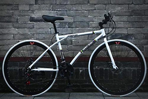 Rennräder : Aoyo 26-Zoll-Straße Fahrräder, 24-Gang Moutain Bikes, High Carbon Stahlrahmen, Straßenfahrradrennen, auf Rädern Fahrrad (Color : A)