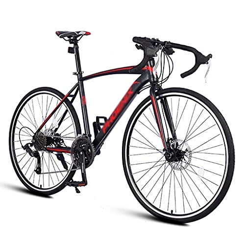 Rennräder : AZD 27.5"Rennrad, 21 Geschwindigkeitsfahrräder, Outlump Road Bike, mit doppelter Suspension / Umwerbung / MTB, Bicicleta mit hoher Kohlenstoffstahl für Mann und Frauen, a
