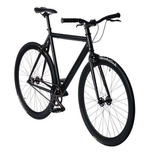 Rennräder : bonvelo Singlespeed Fixie Fahrrad Blizz Back to Black (Large / 56cm für Körpergrößen von 170cm bis 181cm)