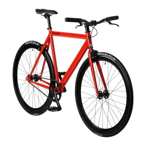 Rennräder : bonvelo Singlespeed & Fixie Fahrrad Blizz Red Flag Rahmengröße Small (50cm) Modell 2023