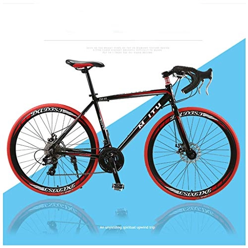 Rennräder : CDBK 30-Gang Mountainbike, 700C Bend Sportwagen Geschwindigkeit Fahrrad Straßenrennen Doppelscheibenbremse Fahrrad 26, 8 Zoll, Schwarz