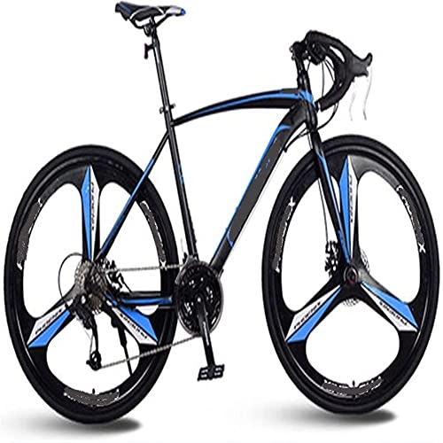 Rennräder : CDPC Rennräder, Rennräder, Lenkerräder, schnellere und leichtere Pendlerfahrräder, Herren- und Damen-Rennräder (Farbe : Blau)