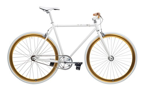 Rennräder : CHEETAH 3.0 Fahrrad mit starrem Gang L weißgold