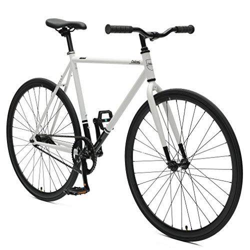 Rennräder : Critical Cycles 2319 Harper Coaster Fixie-Eingang-Pendlerrad mit Rücktrittbremse - Weiß / Schwarz, 43 cm / X-Small