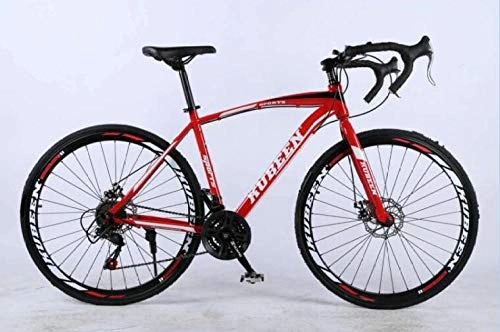 Rennräder : cuzona 400C Rennrad Komplettes Fahrradfahren BICICLETTA Rennrad 21-Gang Bicicleta-red_China
