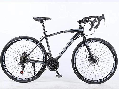 Rennräder : cuzona 400C Rennrad Komplettes Fahrradfahren BICICLETTA Rennrad 21 Speed Bicicleta-Grey_China