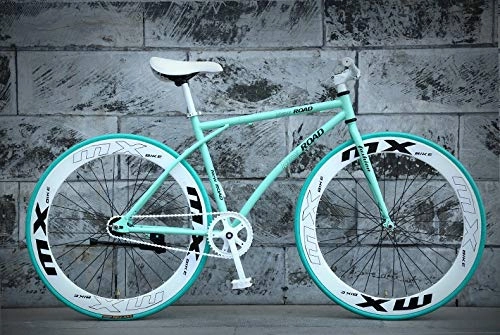 Rennräder : Dszgo Gerader Griff 26 Zoll 60 Messer Städtische Straßen-Fahrrad Erwachsene Fahrräder Junge Männer und Frauen Students Reiten Fahrräder High Carbon Stahlrahmen hellgrüne Farbe Modetrend