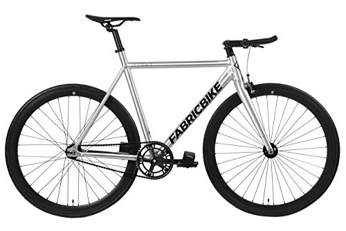 Rennräder : FabricBike Unisex Jugend Fahrrad Fixie, Light Polished, L-58cm
