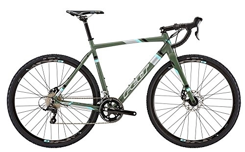 Rennräder : Felt F85X mattgrün / grau-blau Rahmengröße 55 cm 2016 Cyclocrosser