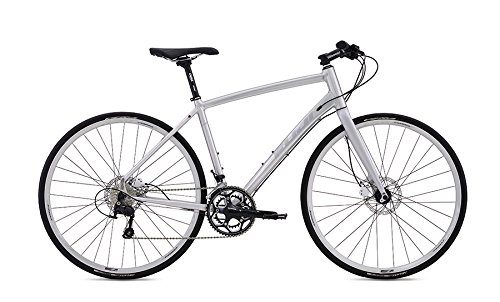 Rennräder : Fuji Absolute 1.1 Disc Urban / Fitness Bike 2016 (Weiß / Silber, 19" / 48.3cm)