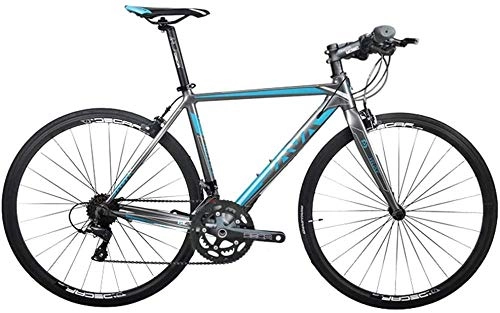 Rennräder : GJZM Mountainbikes Adult Rennrad Männer Frauen Leichtes Aluminium - Rennrad Rennrad Stadt - Pendler - Fahrrad - Straßen - Fahrrad - Blau 18 - Speed-18 Speed_Blue