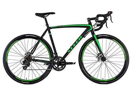 Rennräder : Gravelbike Rennrad 28'' Xceed schwarz-grün RH 54 cm KS Cycling
