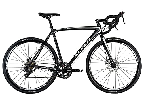 Rennräder : Gravelbike Rennrad 28'' Xceed schwarz-weiß RH 54 cm KS Cycling