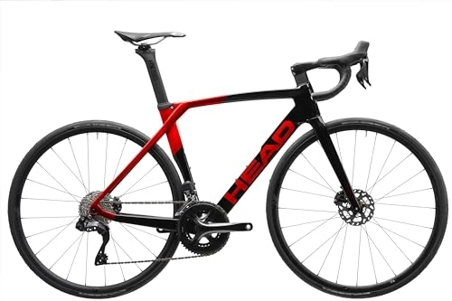 Rennräder : HEAD Unisex – Erwachsene I-Speed 2.0 Rennrad, schwarz / rot, 52