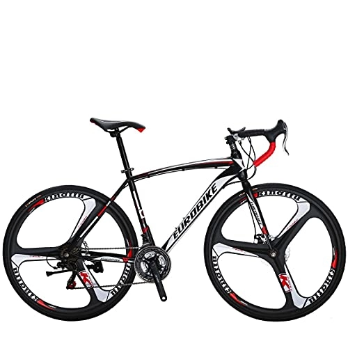 Rennräder : HYLK Rennrad XC550 49 cm Rahmen weißes Fahrrad 3-Speichen-Fahrrad Dual Discbrake Fahrrad Rennrad 700C Fahrrad (3-Speichen-Räder)