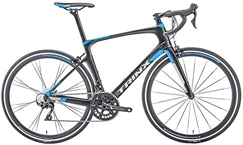 Rennräder : IMBM Männer Frauen Rennrad, 22 Speed-Ultra-Light-Carbon-Faser-Straßen-Fahrrad, Erwachsene Rennrad, 700C Räder Sport Hybrid Rennrad (Color : Blue)
