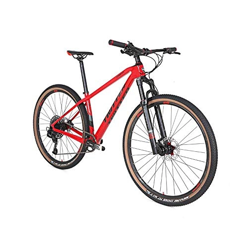 Rennräder : JKAINI High Modulus Carbon-Faser-Off-Road-Mountainbike-22-Speed ​​Bikes Carbon Fiber-Rahmen-Straßen-Fahrrad Rennen Für Männer Und Frauen Erwachsener Red- 27.5x19 inches