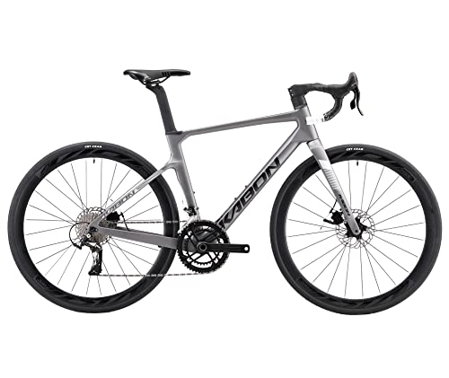 Rennräder : KABON Carbon Rennrad, 700C Carbonfaser Rahmen Rennrad mit Shimano Ultegra R8000 Scheibenbremse Rennrad für Männer und Frauen