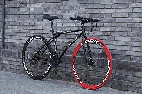 Rennräder : KRXLL Rennräder 24-Gang-26-Zoll-Fahrräder Nur für Erwachsene Hochrad-Stahlrahmen-Rennrad-Rennrad-Doppelscheibenbremsräder-C.