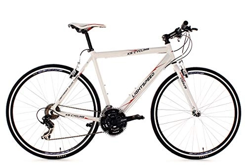 Rennräder : KS Cycling Fitnessbike 28'' Lightspeed weiß Alu-Rahmen RH 54 cm