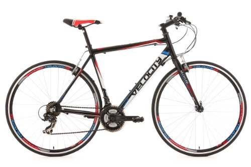 Rennräder : KS Cycling Fitnessbike Alu-Rahmen 28“ Velocity 21-Gänge schwarz RH 59 cm