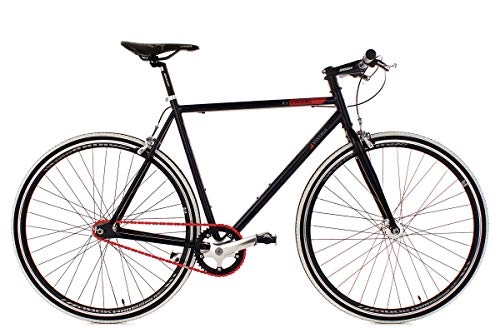 Rennräder : KS Cycling Fixie Fitness-Bike Single Speed 28'' Essence schwarz RH 56 cm