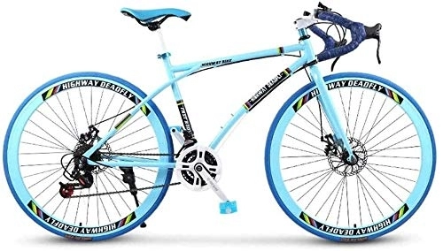Rennräder : KXWT Blau 26-Zoll-24-Gang-Fahrrad Mountainbike Student Im Freien Sport Radfahren Rennrad Heimtrainer Hardtail Mountainbikes