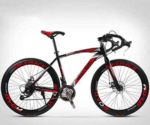 Rennräder : LAMTON 26-Zoll-Straen-Fahrrad, 27-Speed Bikes, Doppelscheibenbremse, High Carbon Stahlrahmen, Straenfahrradrennen, Mnner und Frauen nur for Erwachsene (Farbe : C)