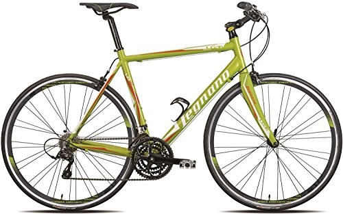 Rennräder : Legnano 28 Zoll Rennrad Flat Bar LG36 27 Gang, Farbe:grün, Rahmengröße:44 cm